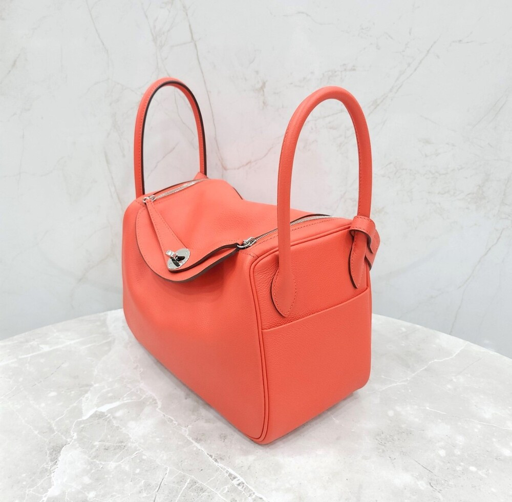 [럭스유] 에르메스 린디 26 에버컬러 오렌지필드 은장 W각인