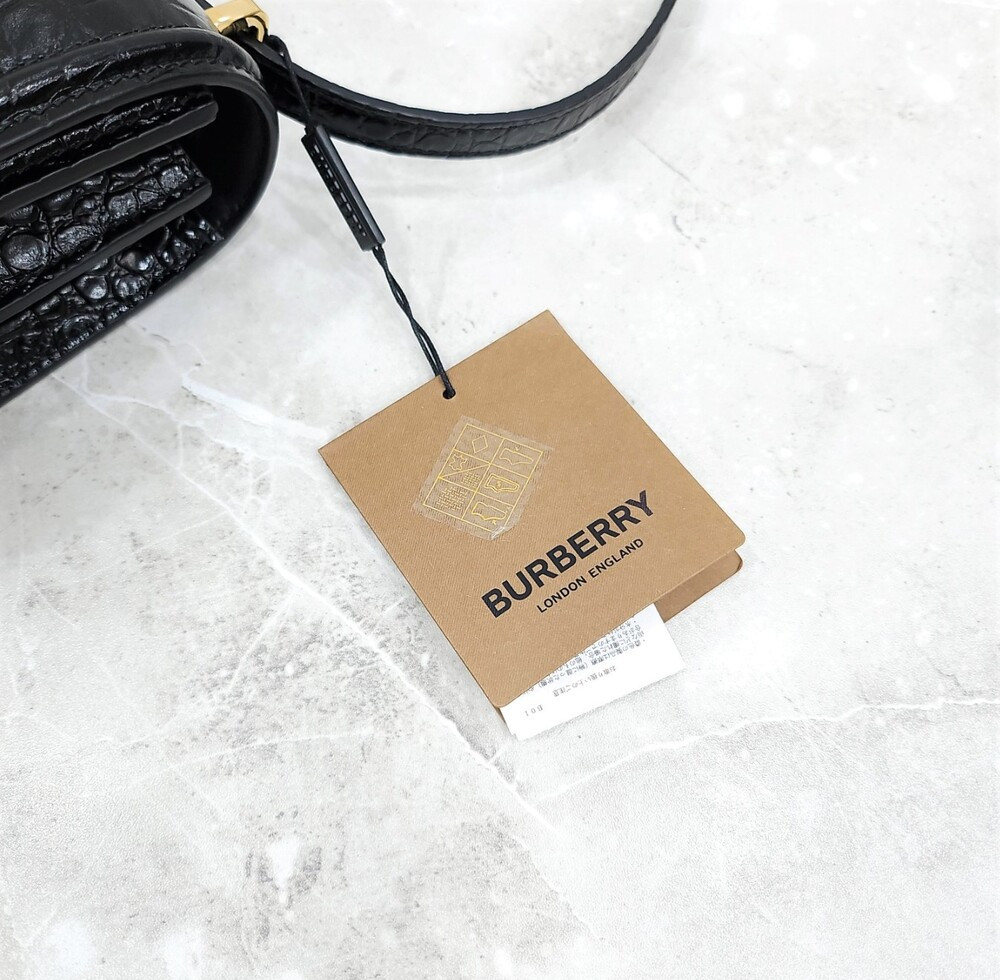 [럭스유] 버버리 엠보싱 TB 체인백 블랙 스몰 8058293