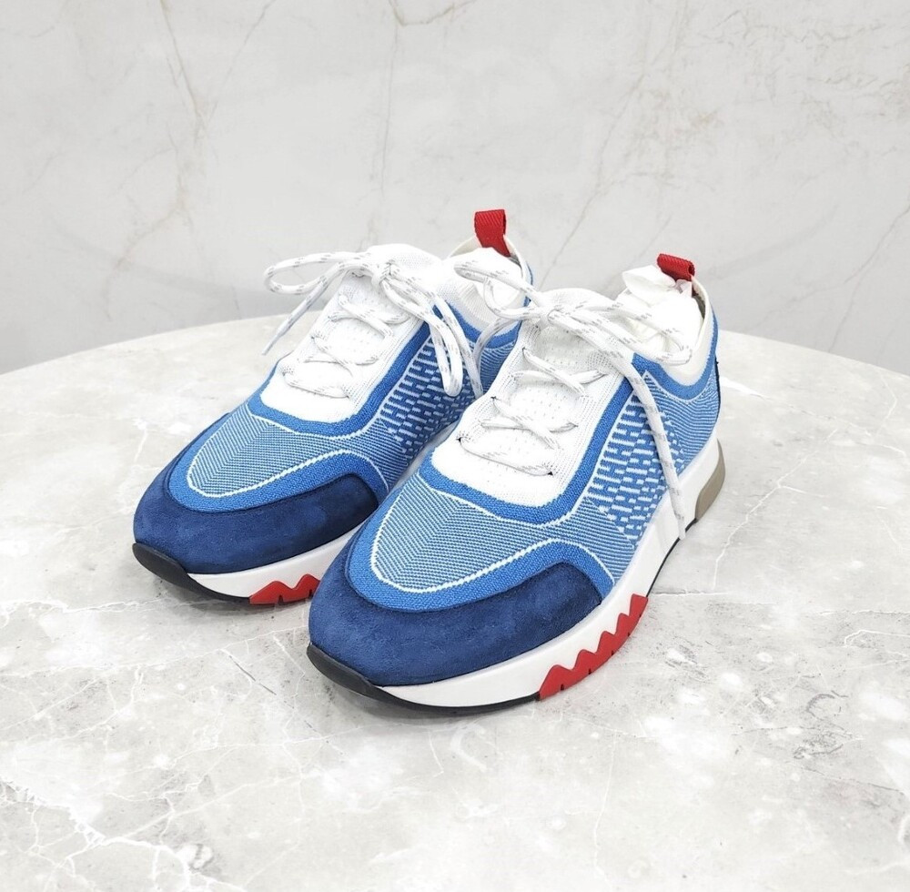 [럭스유] 39.5 / 에르메스 어딕트 스니커즈 블루진