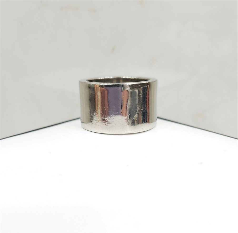 [럭스유] 발렌시아가 BB 라인스톤 큐빅 실버 반지 54호