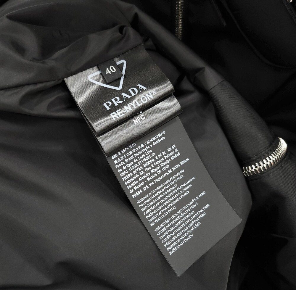 [럭스유] 40 / 프라다 파우치 리나일론 후드 블루종 자켓 291964