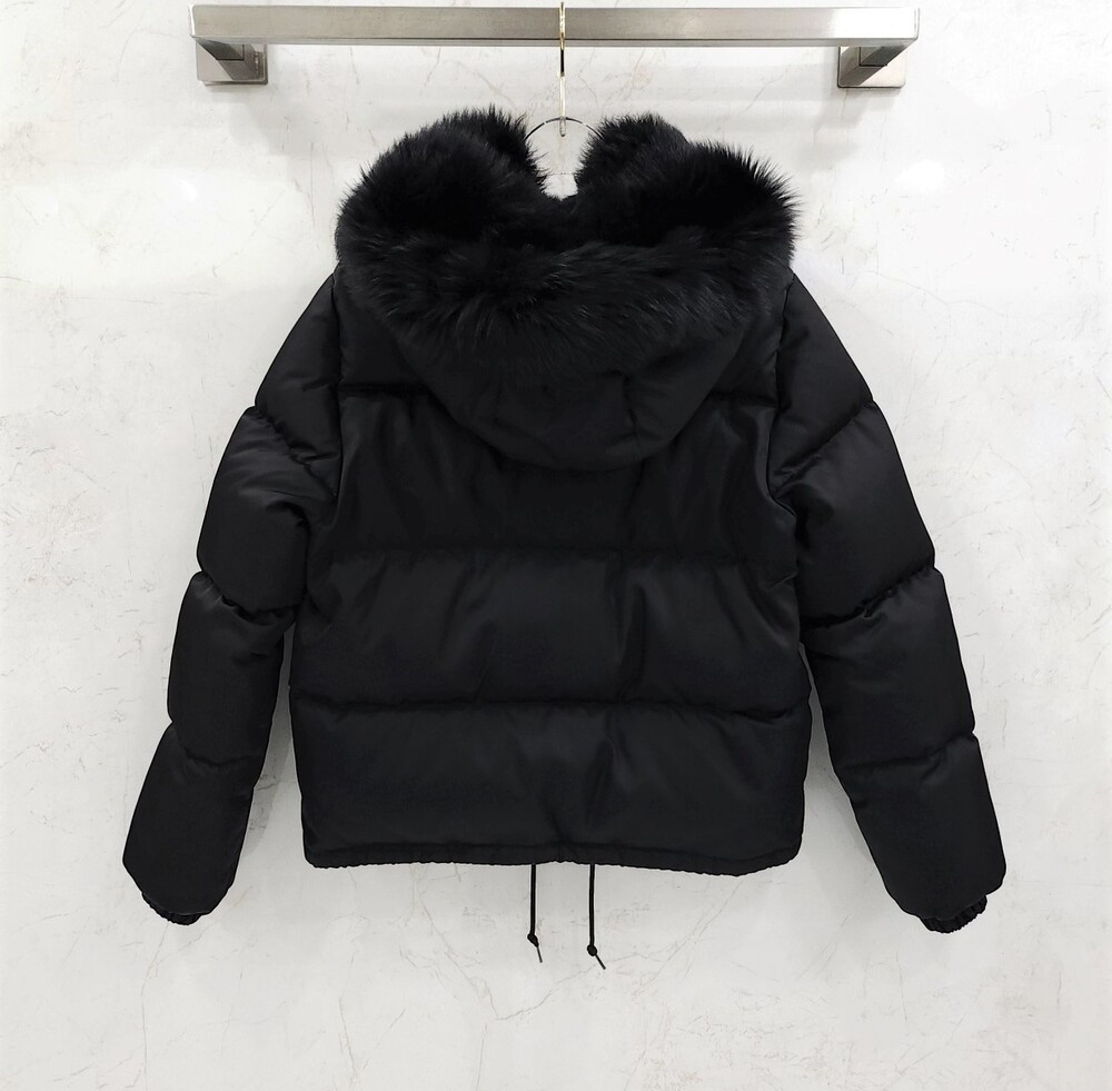 [럭스유] 36 / 프라다 개버딘 여성 푸퍼 패딩 자켓 291808