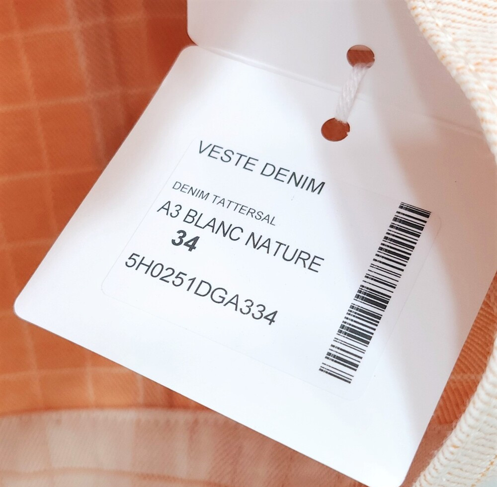 [럭스유] (새상품) 34 / 에르메스 태터샐 체크 코튼 자켓 H5H0251DGA334