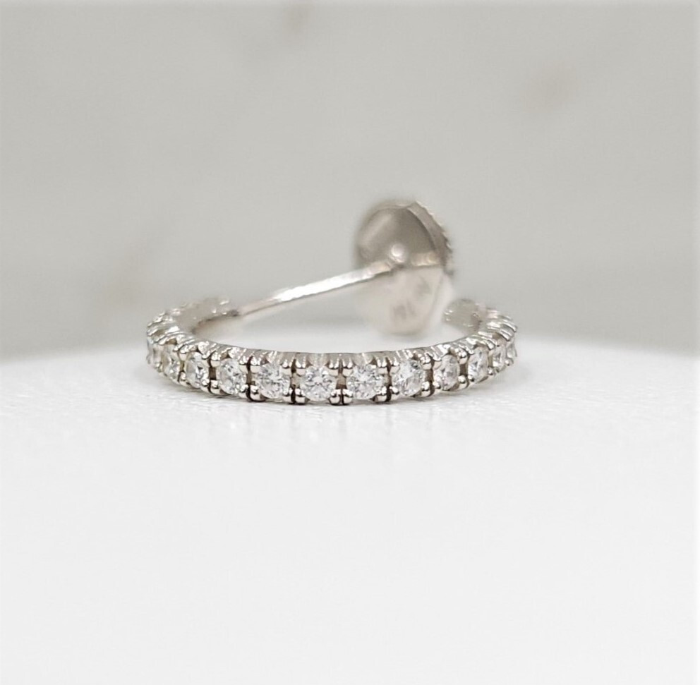 [럭스유] (새상품) 까르띠에 에뗑셀 화이트골드 다이아 귀걸이