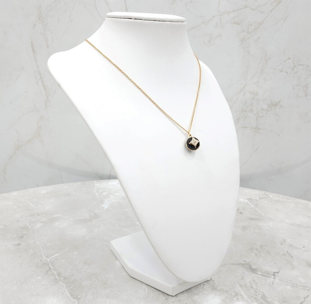 [럭스유] 루이비통 B 블라썸 펜던트 다이아 목걸이 Q93758