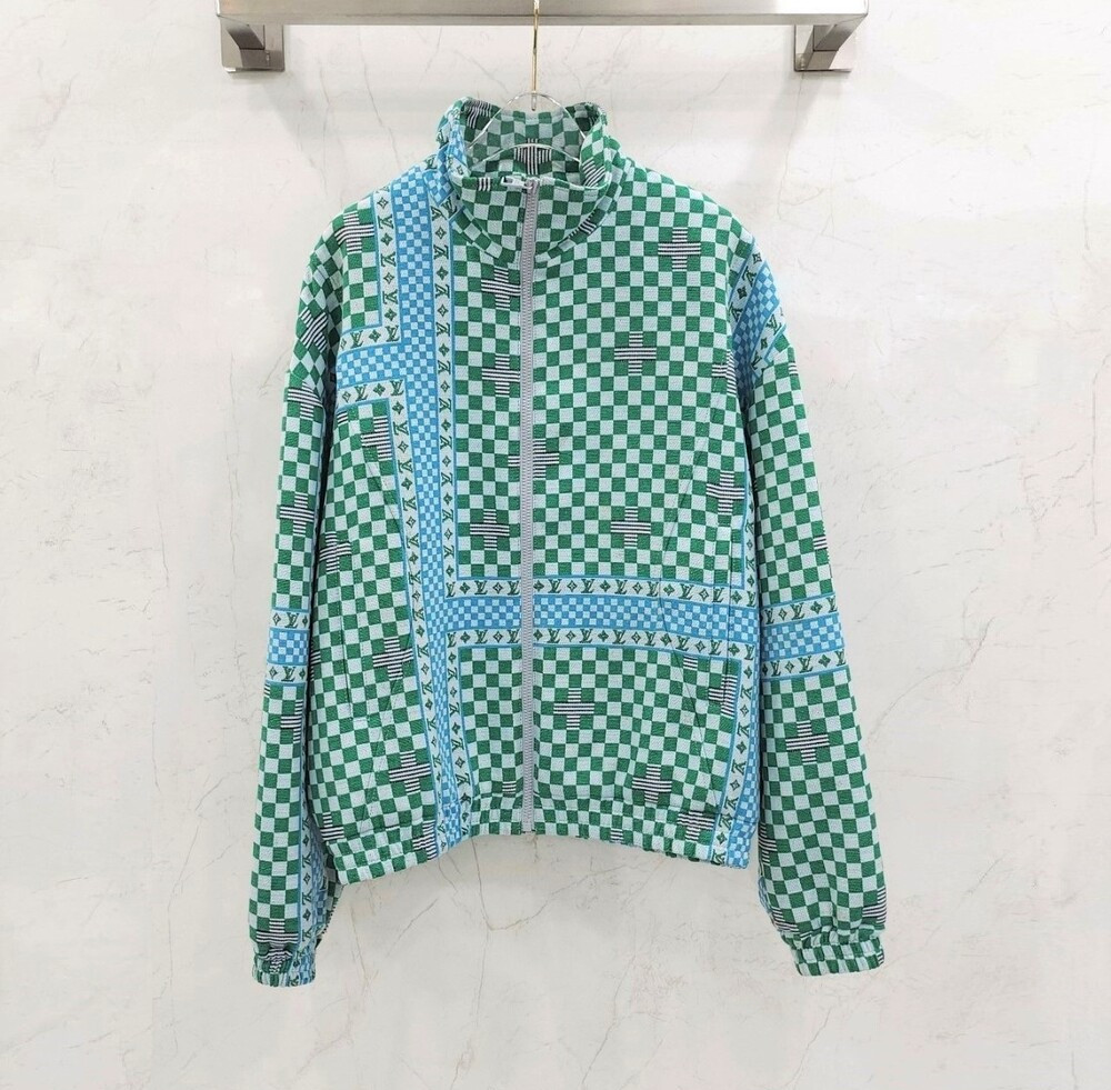 [럭스유] 48 / 루이비통 LV 다미에 시크 블루종 자켓