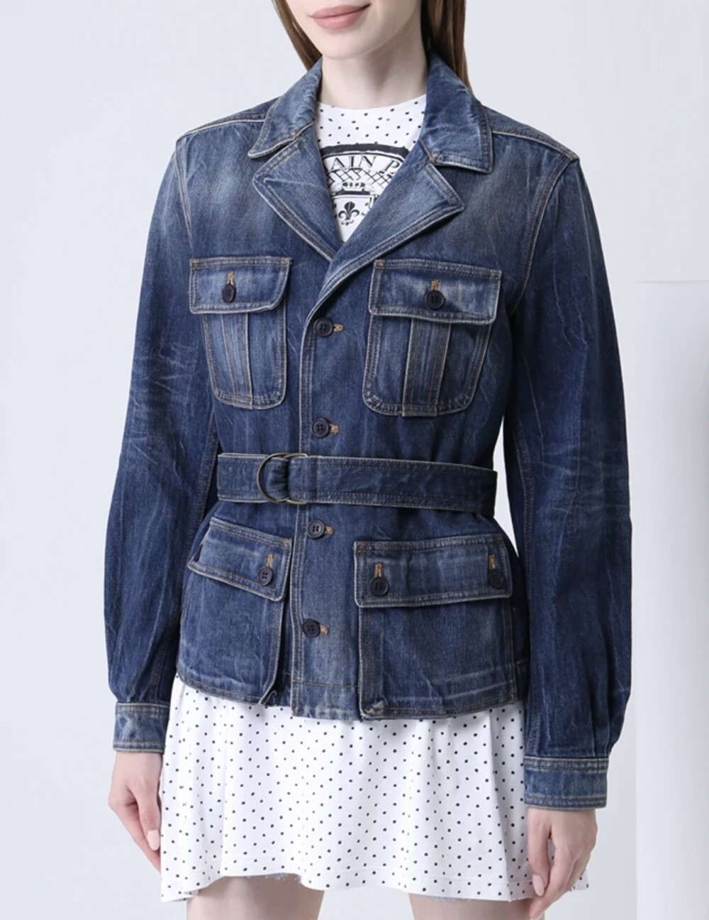 [럭스유] S / 생로랑 데님 자켓