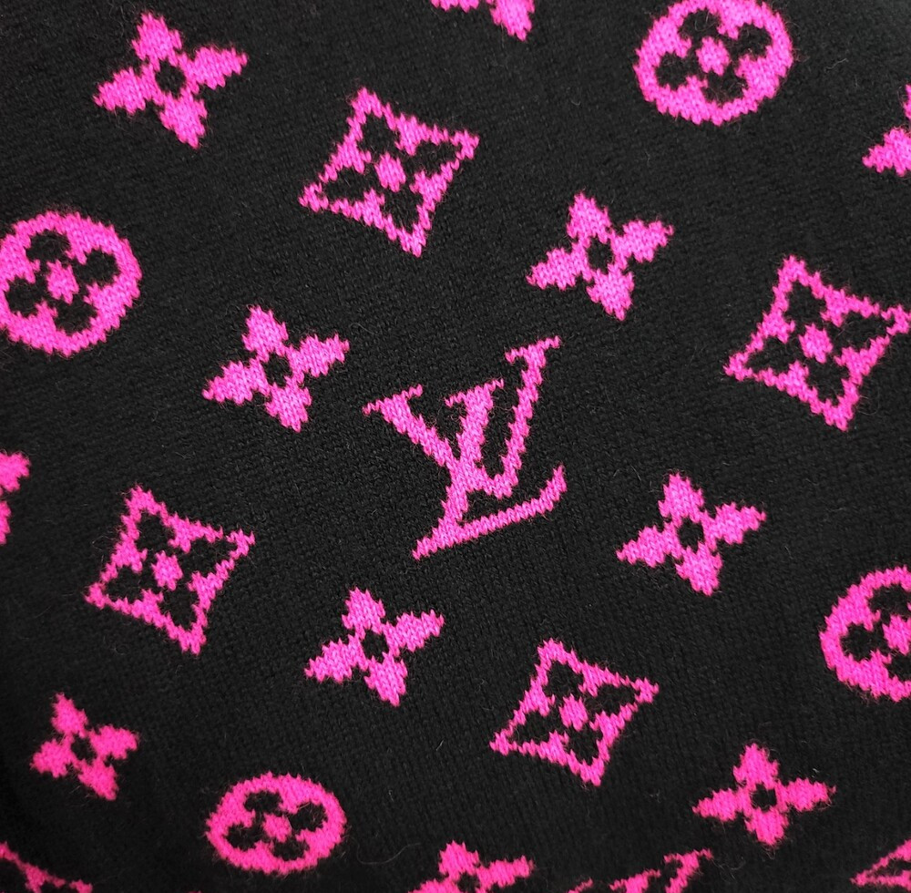 [럭스유] XS / 루이비통 하프앤하프 모노그램 캐시미어 니트