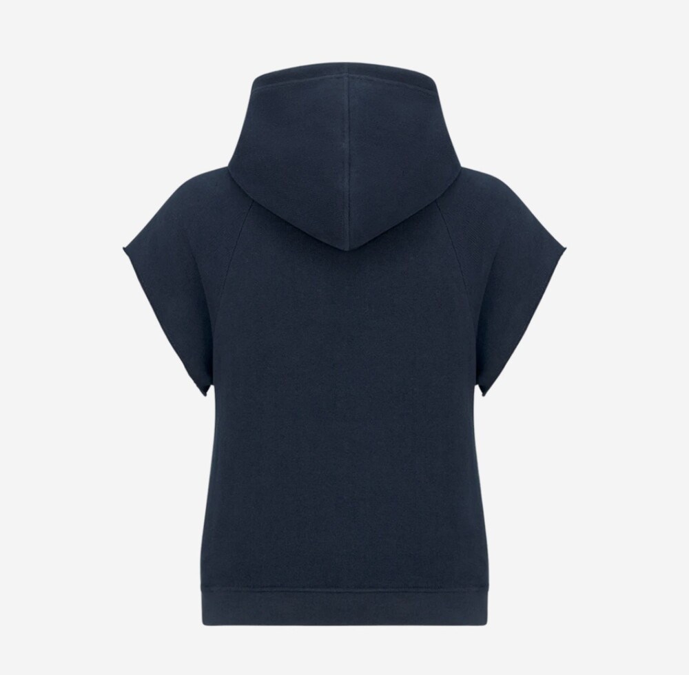 [럭스유] 36 / 디올 숏 슬리브리스 후드 스웨트셔츠 423S25A4117