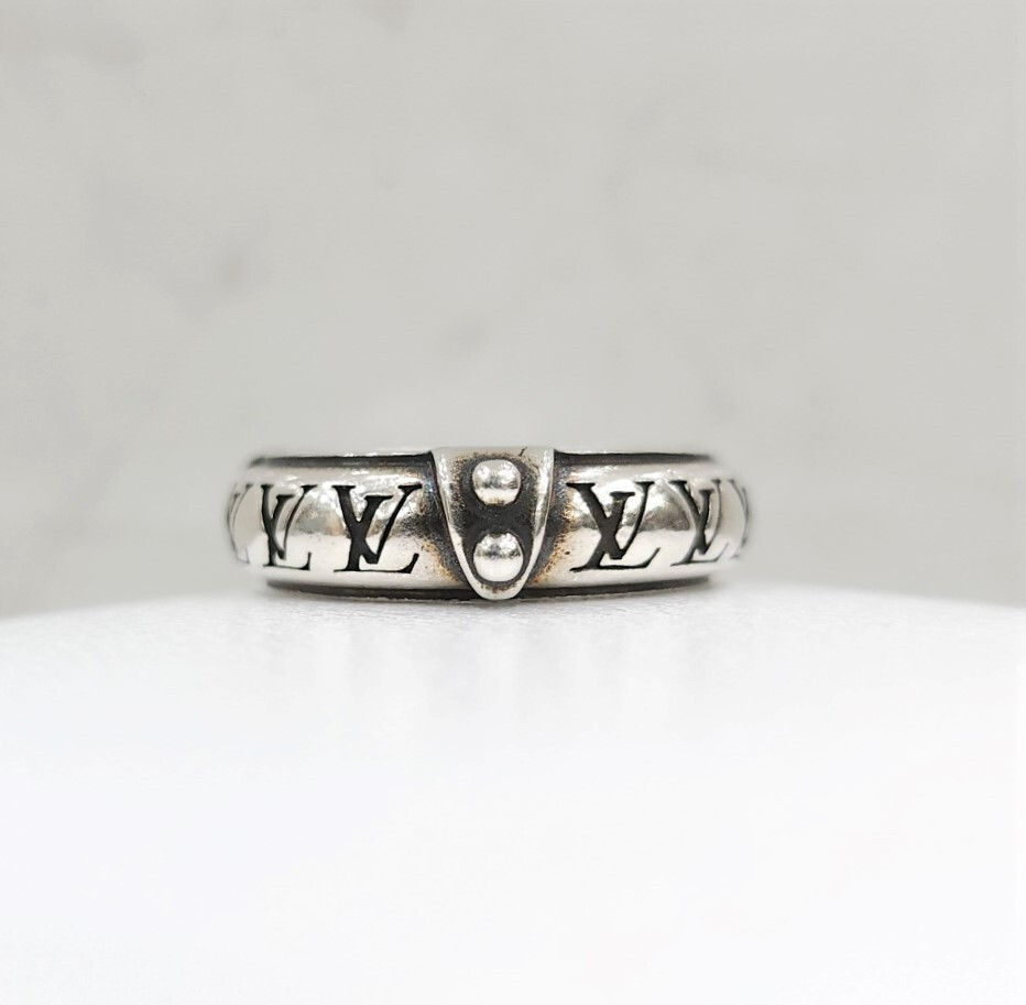 [럭스유] (새상품) 루이비통 LV 로진 스털링 실버 반지 S M1772S