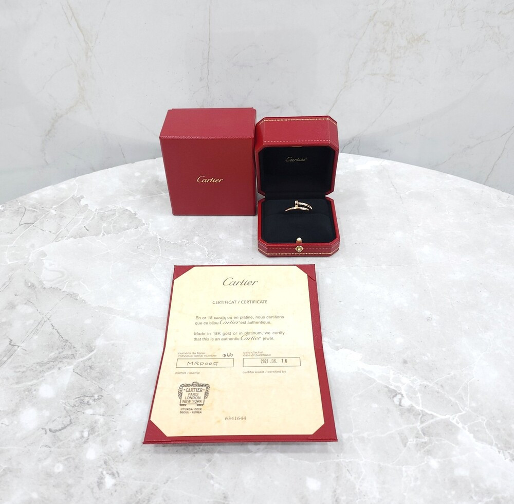 [럭스유] 까르띠에 저스트앵끌루 클래식 링 18K 핑크골드 66호