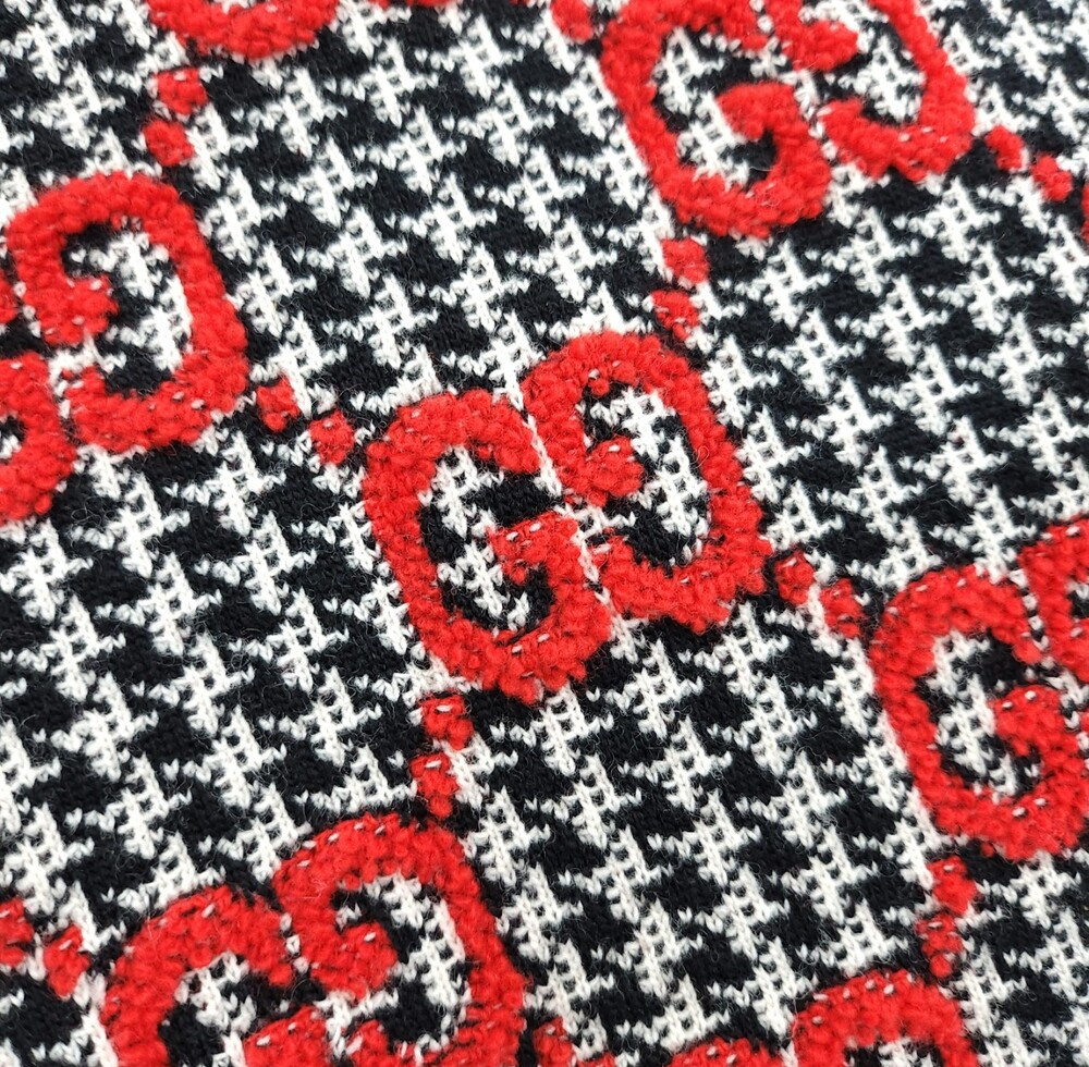 [럭스유] XS / 구찌 GG 자카드 소프트 울 반팔 니트 731007