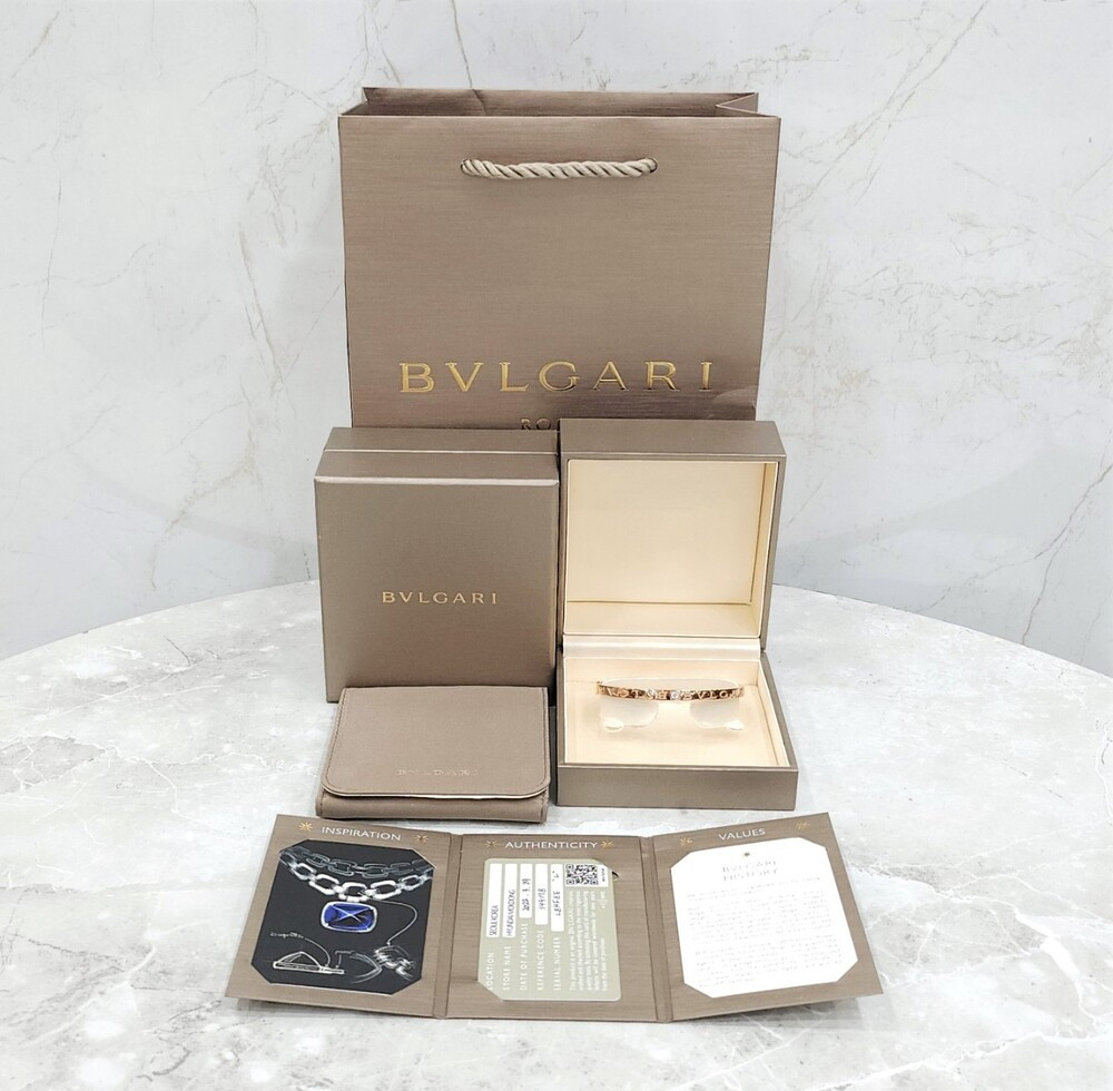 [럭스유] 불가리 다이아 2P 뱅글 브레이슬릿 팔찌 라지