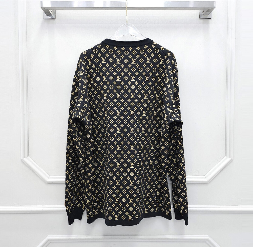 [럭스유] L / 루이비통 모노그램 자카드 풀오버 니트