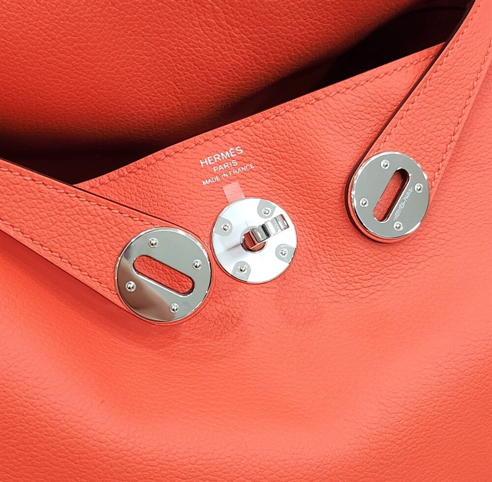 [럭스유] 에르메스 린디 26 에버컬러 오렌지필드 은장 W각인