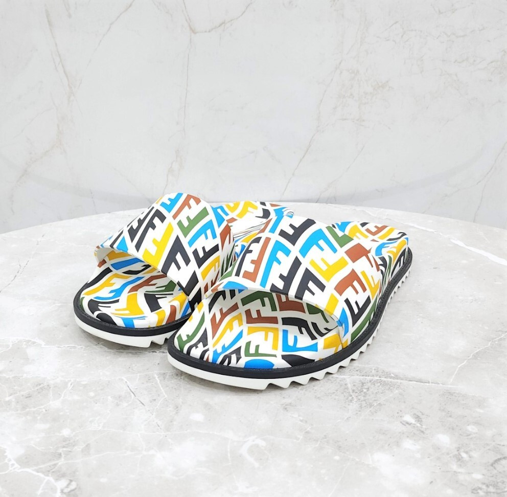 [럭스유] 6 / 펜디 FF 로고 프린팅 슬리퍼 7X1433