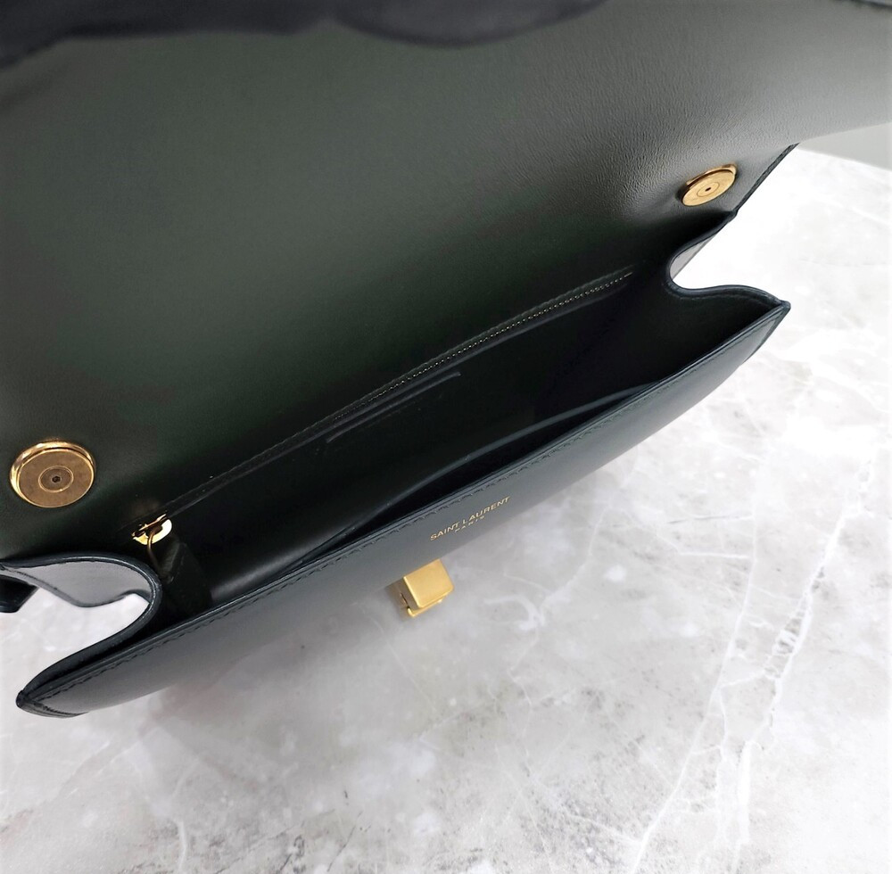 [럭스유] 생로랑 까레 샤첼백 그린