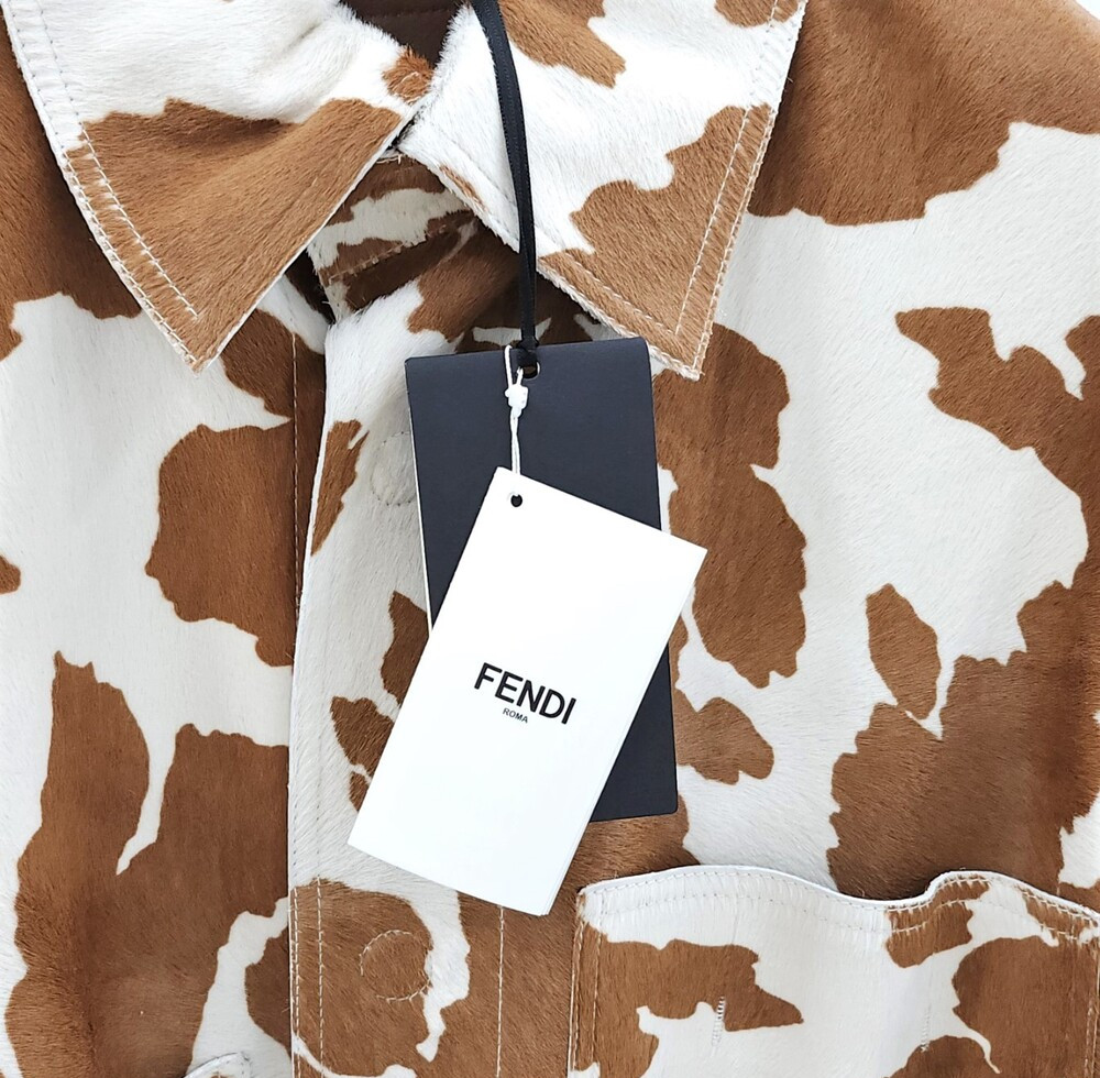 [럭스유] 50 / 펜디 송치 레더 자켓