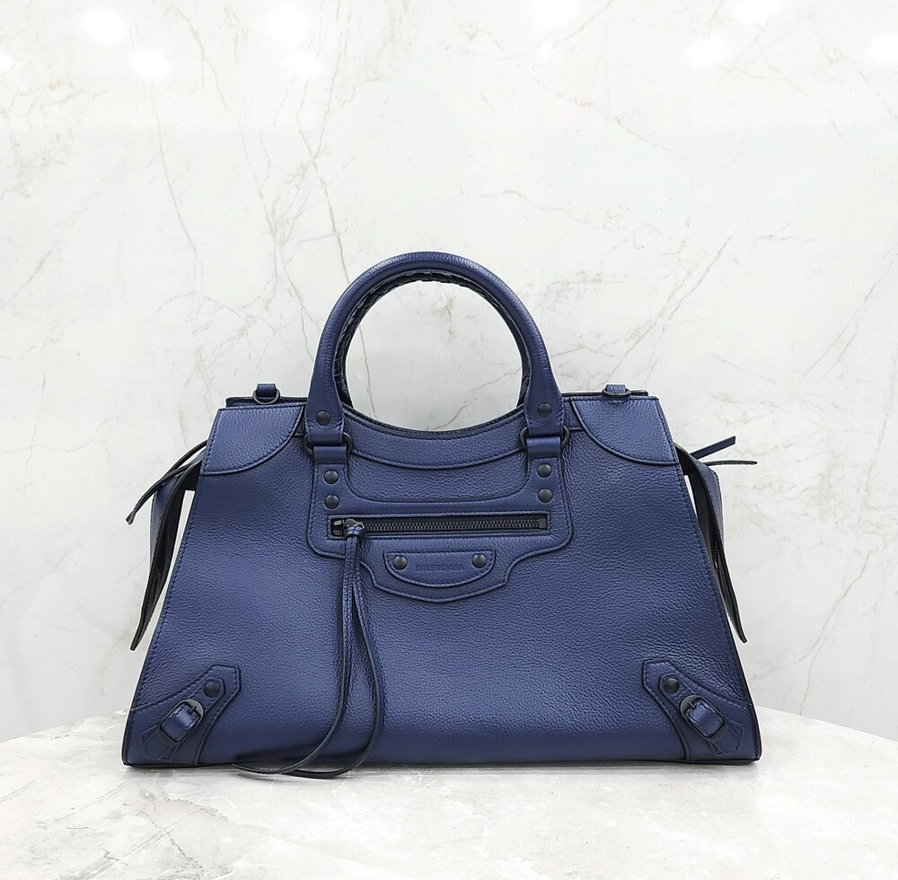 [럭스유] 발렌시아가 네오 클래식 레더 시티 숄더백 654907