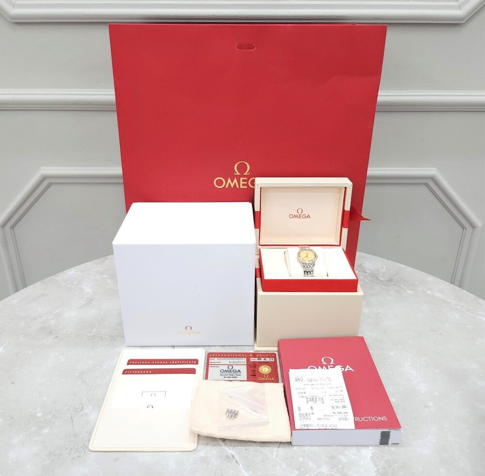 [럭스유] 오메가 다이아 드 빌 프레스티지 콤비 시계 24.4mm