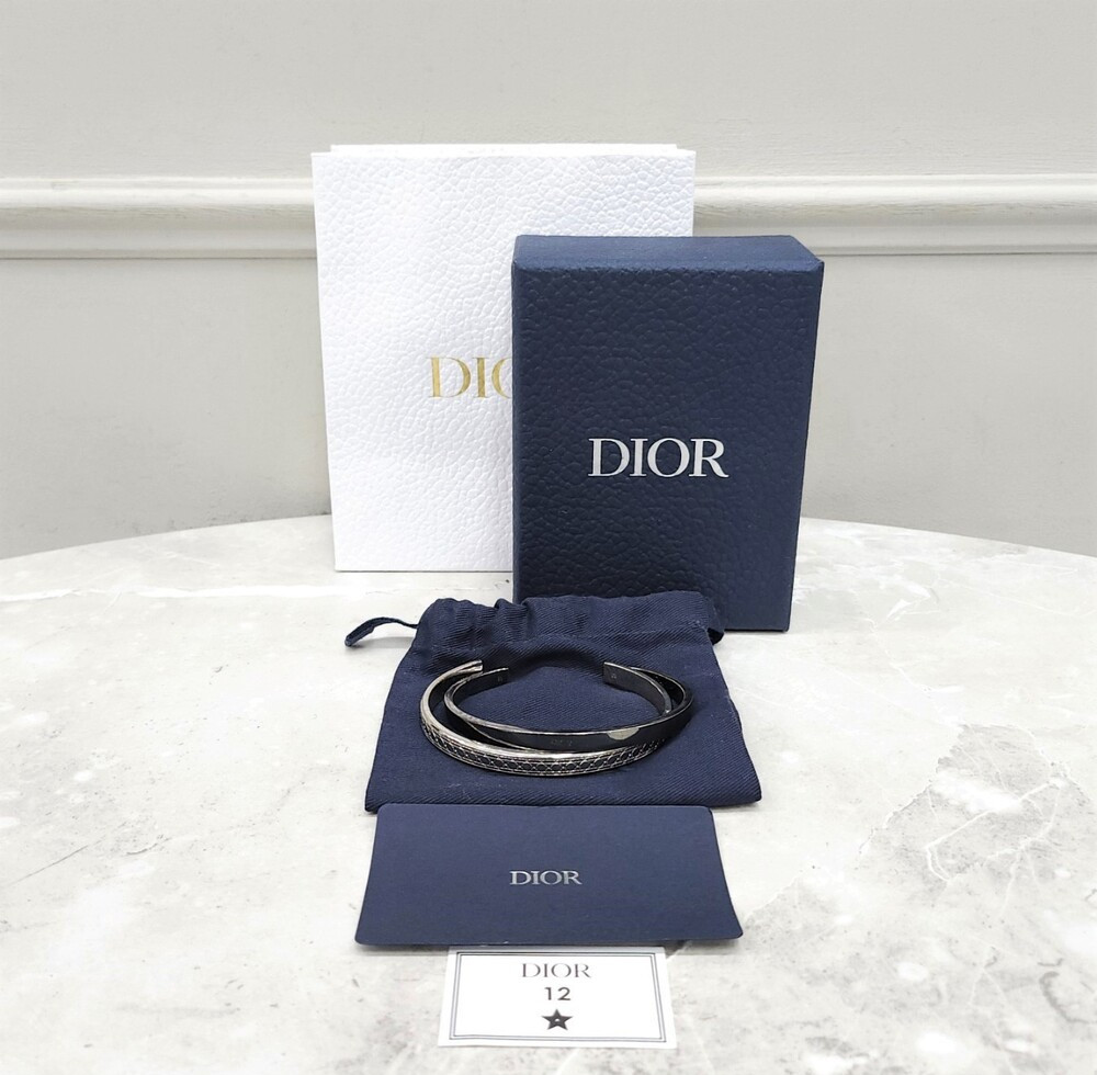 [럭스유] 디올 실버 까나쥬 뱅글팔찌 세트