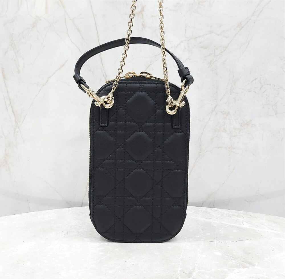 [럭스유] 디올 레이디 디올 콜 인 폰홀더 체인백 S0872ONMJ