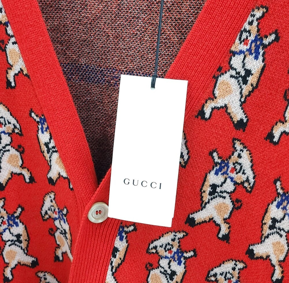 [럭스유] S / 구찌 애니멀 패턴 가디건