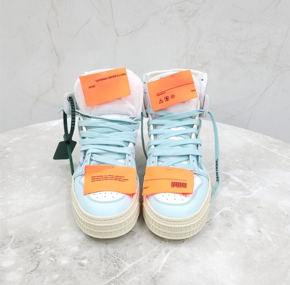 [럭스유] (새상품) 39 / 오프화이트 하이탑 스니커즈