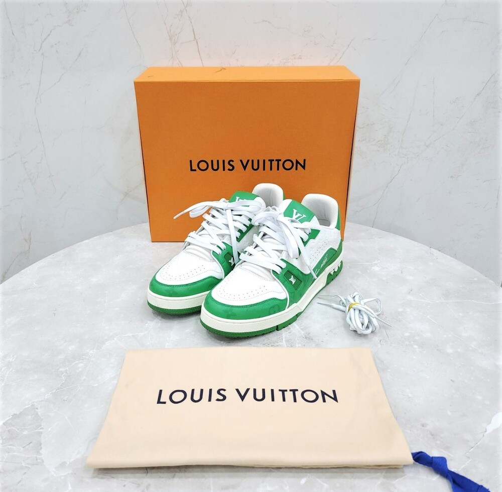 [럭스유] 8 / 루이비통 LV 그린 모노그램 트레이너 스니커즈