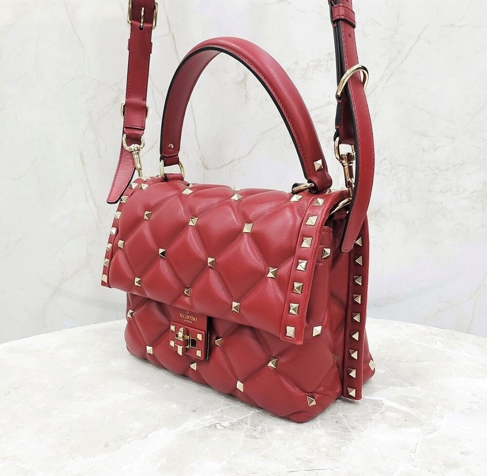 [럭스유] 발렌티노 스터드 가라바니 레더 숄더백 VAB052129