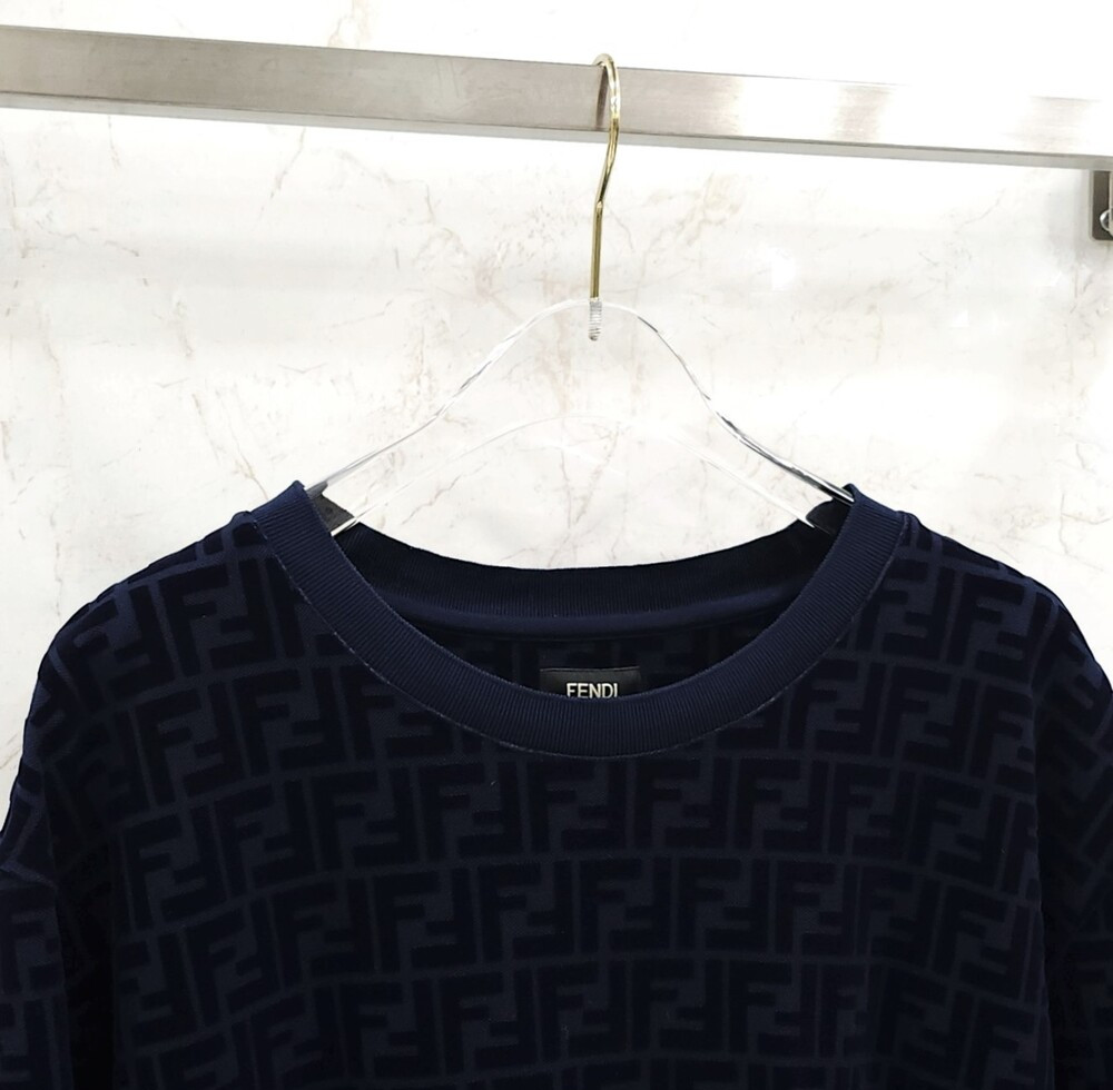 [럭스유] XXL / 펜디 FF 로고 코튼 반팔 티셔츠 FY0936