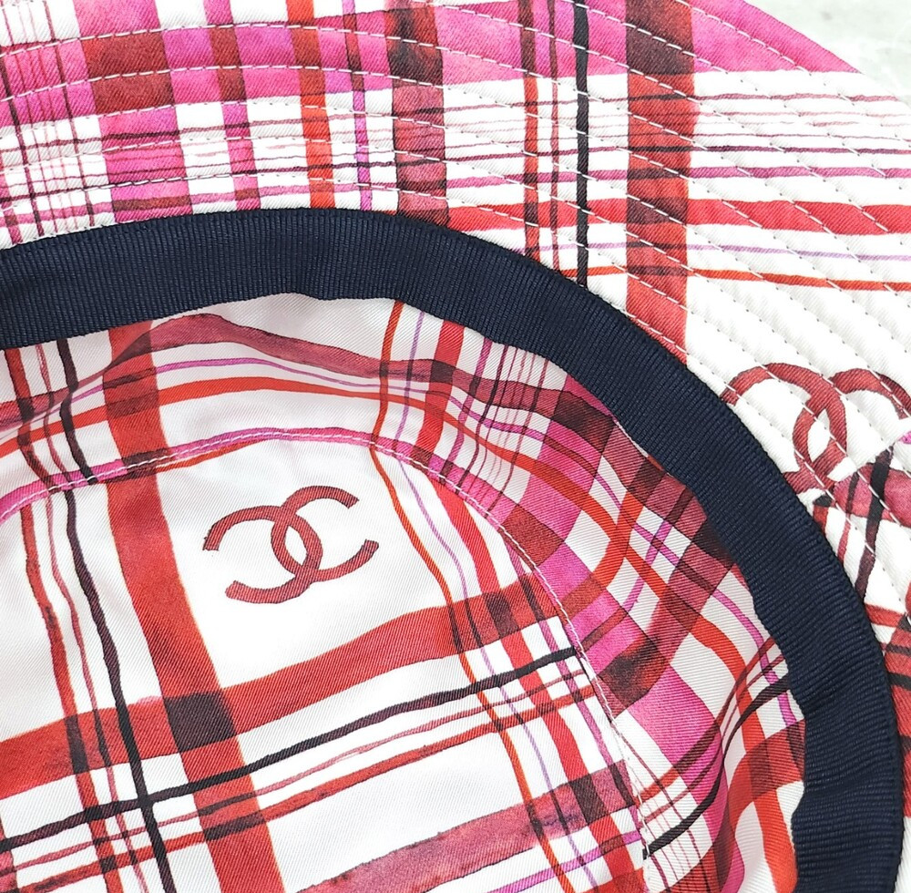 [럭스유] (새상품) 샤넬 CC로고 버킷햇 L 푸시아 핑크 AA8956