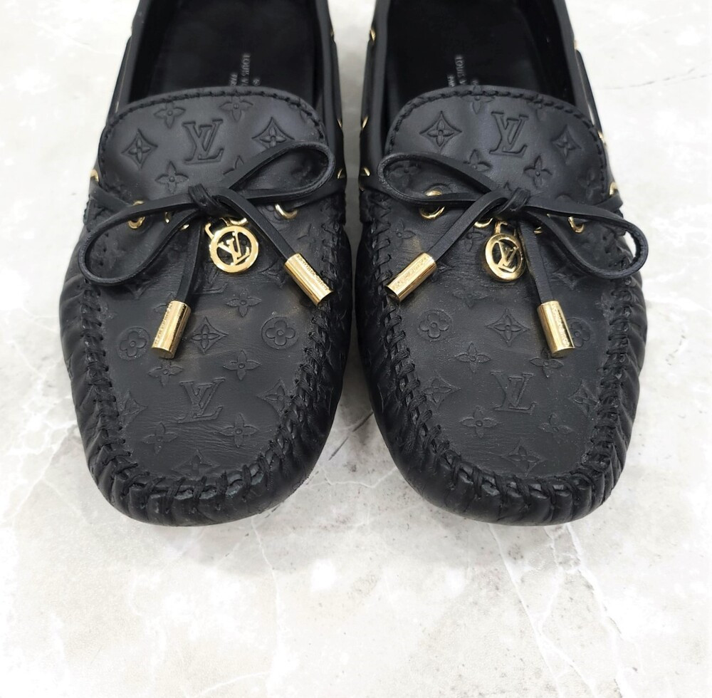 [럭스유] 37.5 / 루이비통 글로리아 모노그램 플랫 로퍼 1A657V