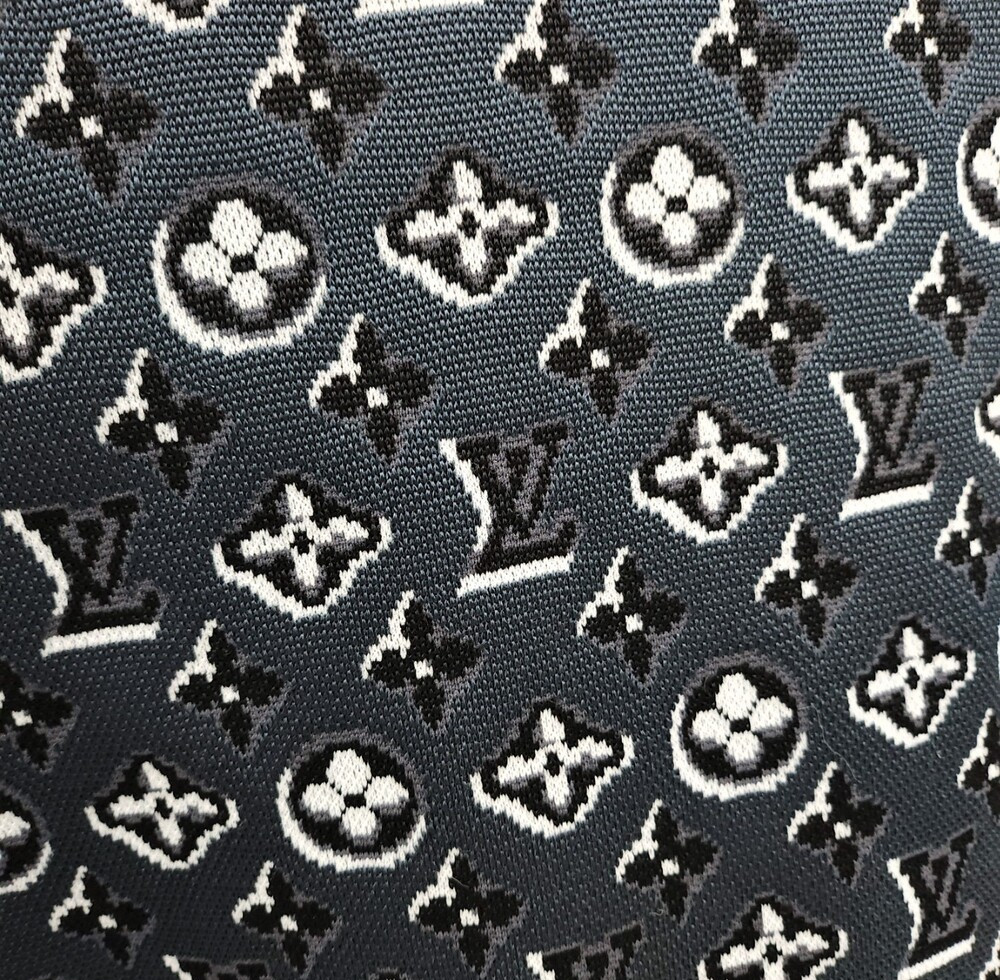 [럭스유] S / 루이비통 네이비 모노그램 쉐도우 자카드 가디건