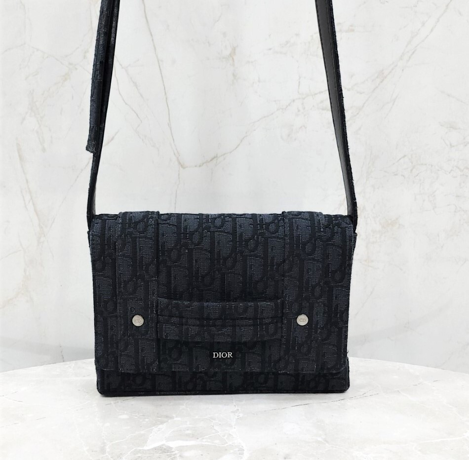 [럭스유] 디올 CD 오블리크 자카드 크로스백