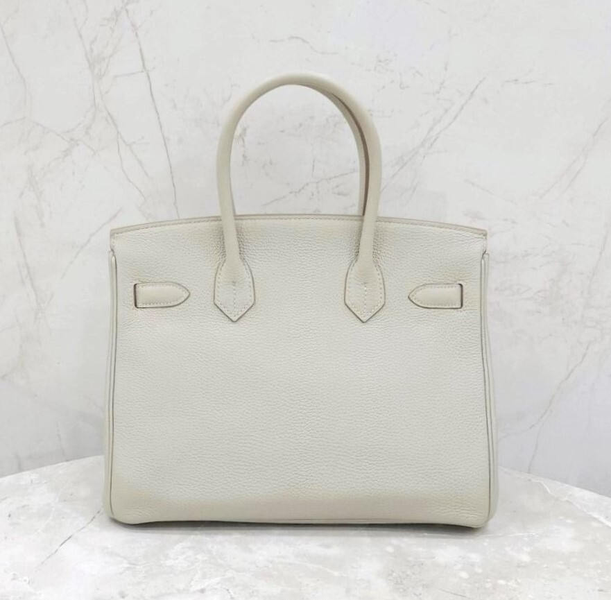 [럭스유] 에르메스 벌킨 30 토고 펄그리스 금장 Y각인