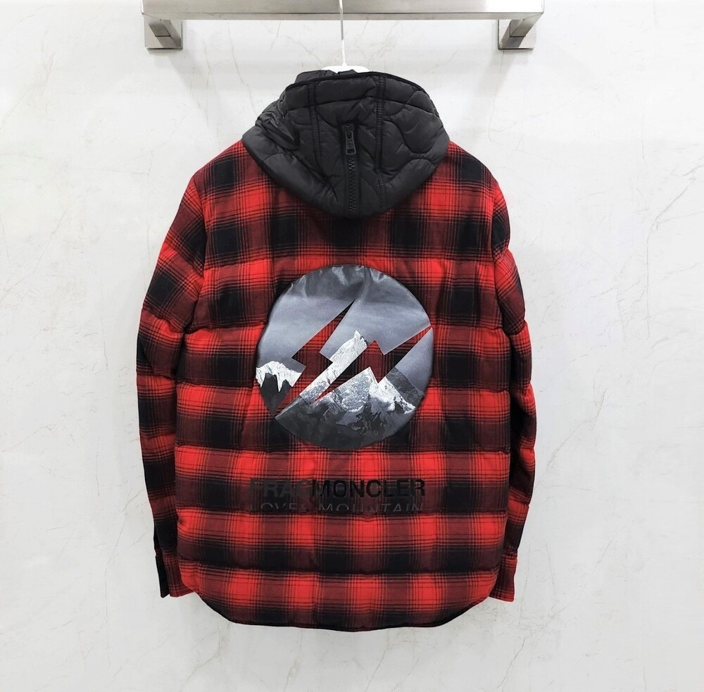 [럭스유] (새상품) 2 / 몽클레어 X 프라그먼트 댄버 체크 패딩 자켓