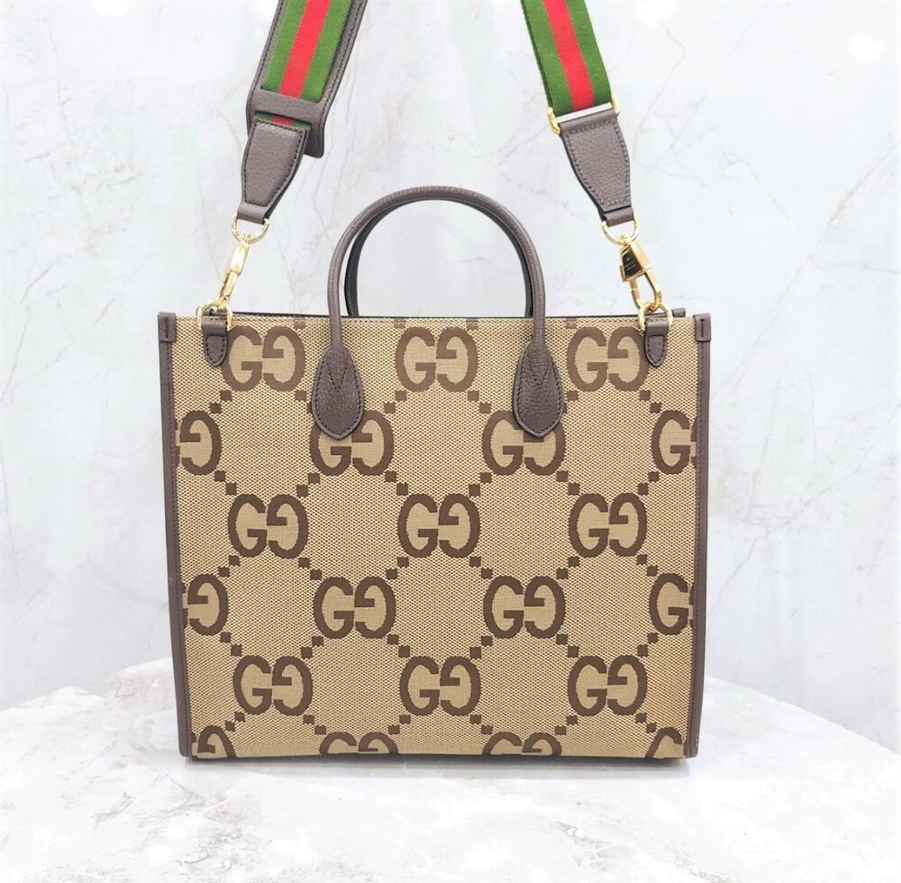 [럭스유] 구찌 GG 점보 캔버스 토트백