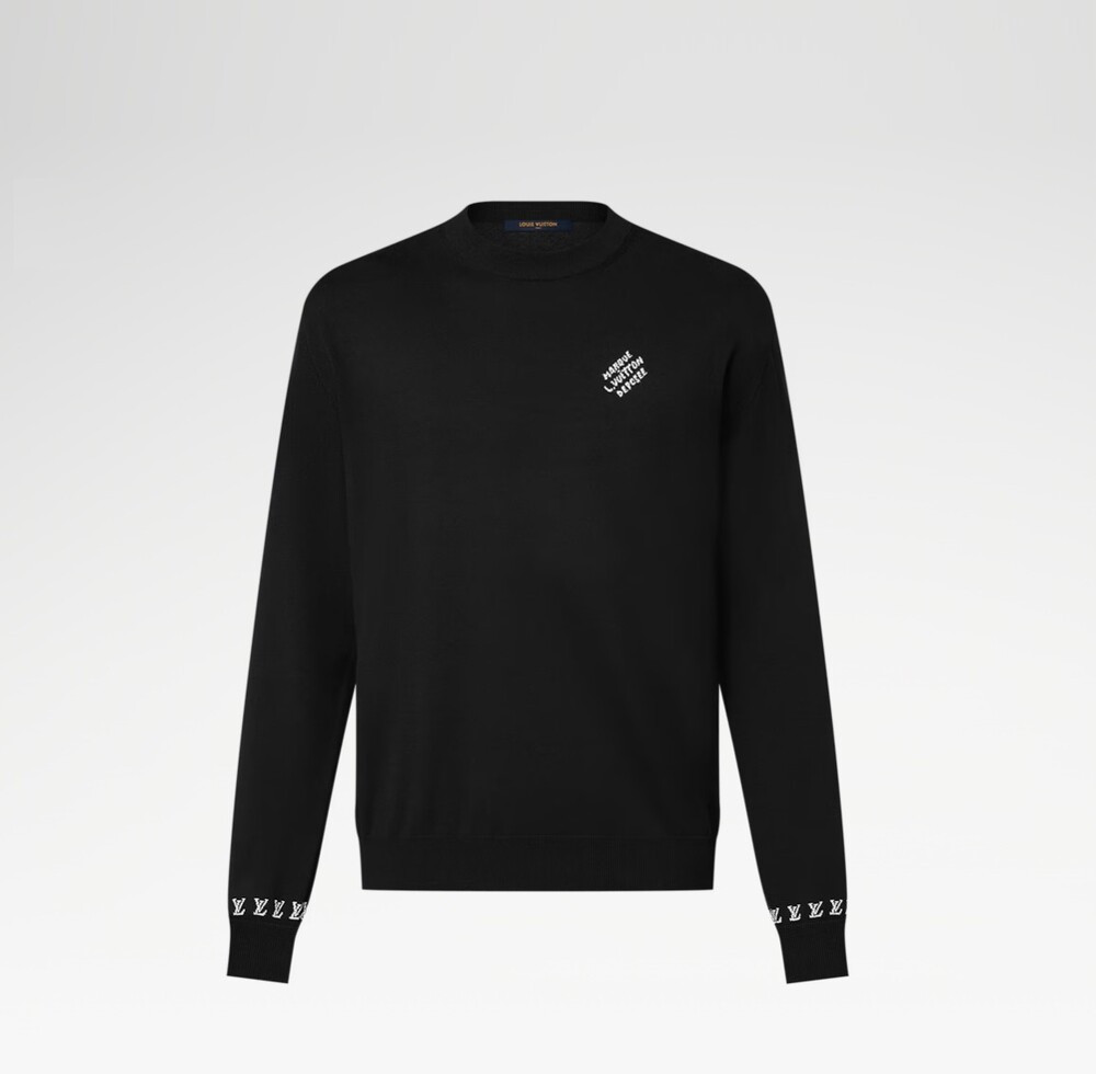 [럭스유] L / 루이비통 롱 슬리브드 코튼 크루넥 니트 1AGKMK