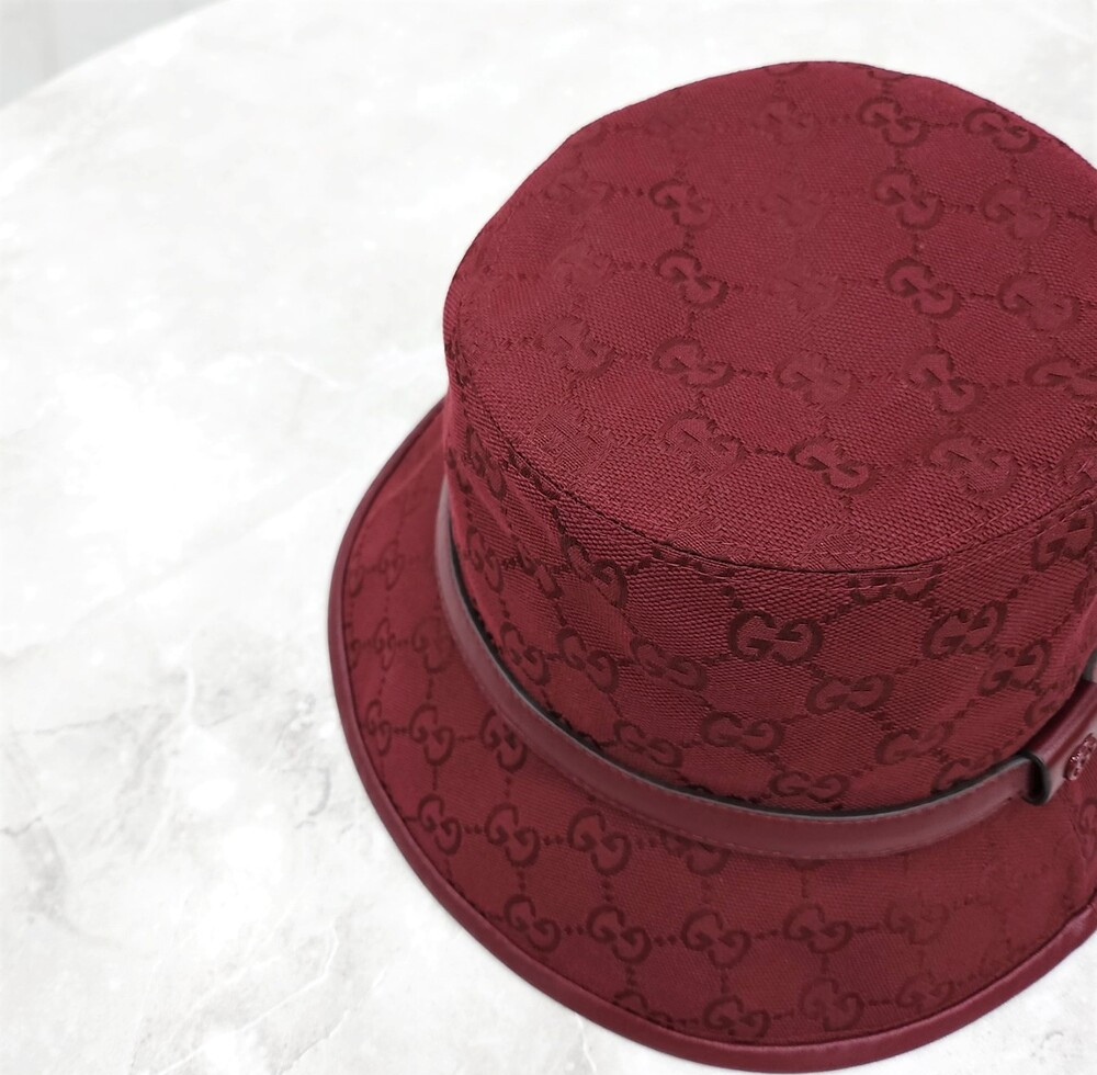 [럭스유] (새상품) 구찌 GG 모노그램 코튼 버킷햇 L 833280