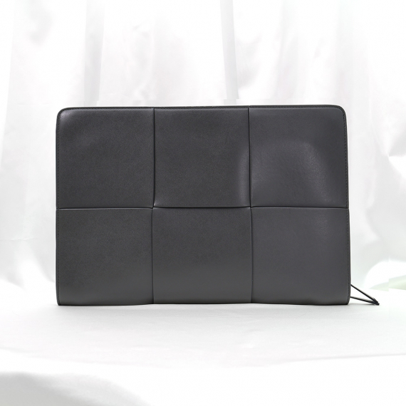 Bottega Veneta(보테가베네타) 608602 차콜 인트레치아토 위빙 아르코 도큐먼트 케이스 클러치