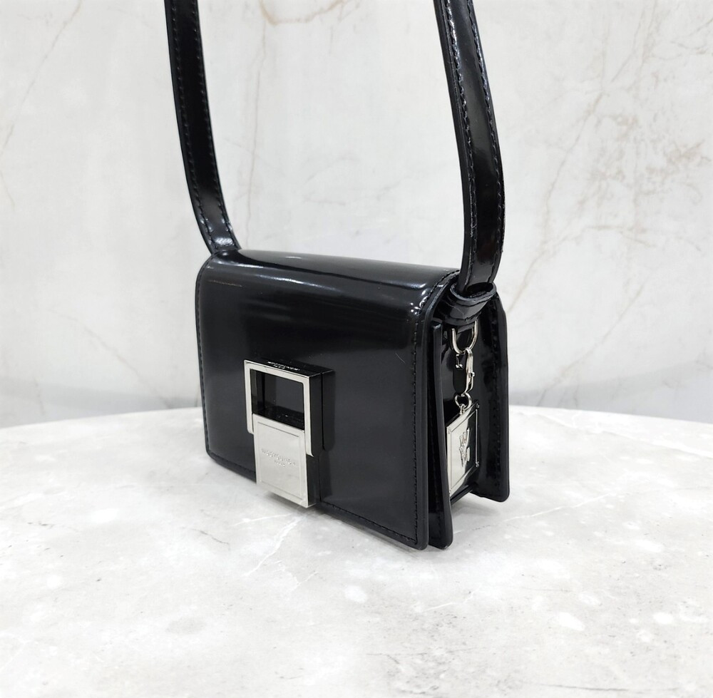 [럭스유] 우영미 블랙 스퀘어 마이크로 백