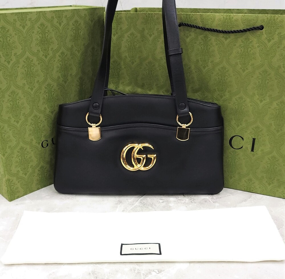 [럭스유] 구찌 블랙 레더 알리백 550130