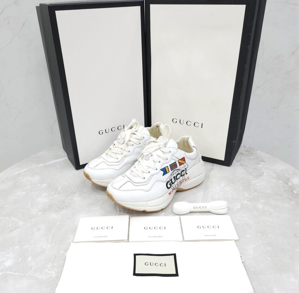 [럭스유] 35.5 / 구찌 월드와이드 라이톤 스니커즈 602047