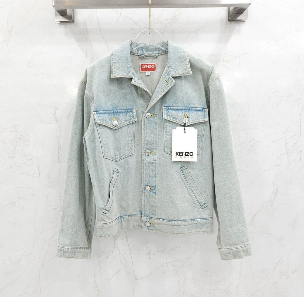 [럭스유] (새상품) XS / 겐조 X 니고 한정판 플라워 자수 데님 트러커 자켓