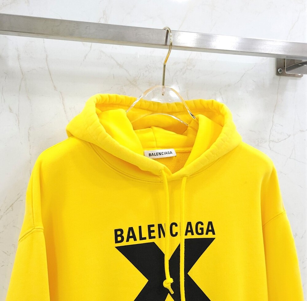 [럭스유] S / 발렌시아가 옐로우 엑스레이티드 프린팅 후드