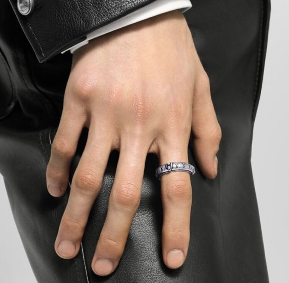 [럭스유] (새상품) 루이비통 LV 로진 스털링 실버 반지 S M1772S