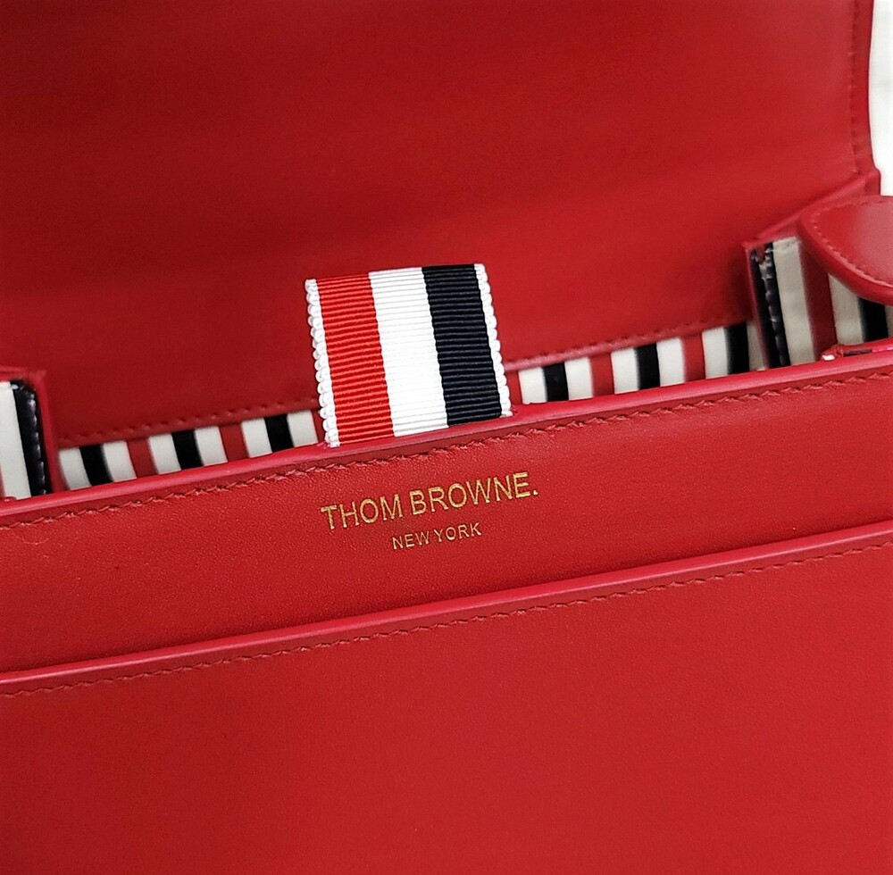 [럭스유] (새상품) 톰브라운 레드 스몰 박스 투웨이 레더 크로스백 FAP245A