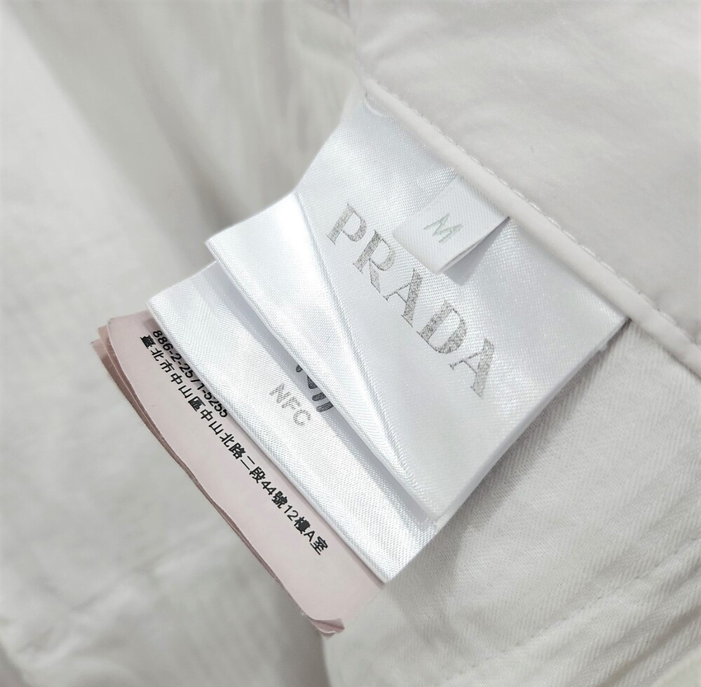 [럭스유] M / 프라다 드로스트링 와이드 레그 포켓 팬츠 SPH366