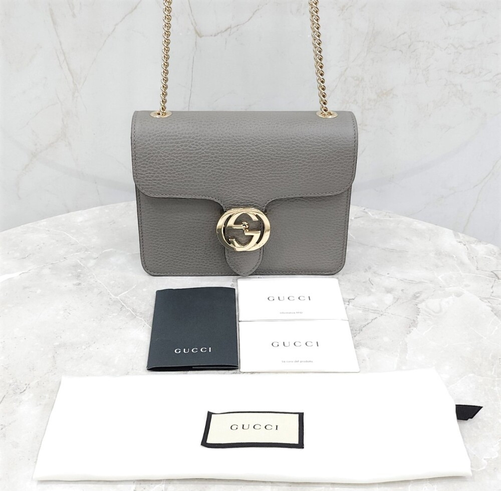 [럭스유] 구찌 인터로킹 GG 스몰 체인 크로스백 510304